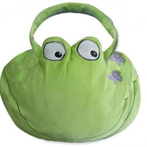 Plush Froggie Baby Blanket in Matching Plush Carrying Case
