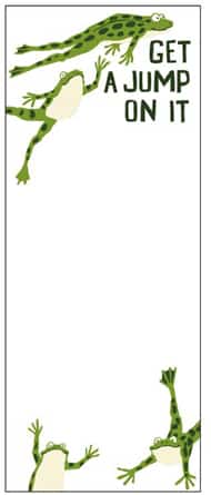 Frog Magnetic List Pad Get A Jump On It