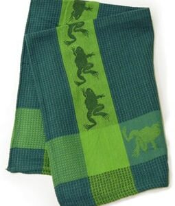 Jacquard Frog Dish Towel