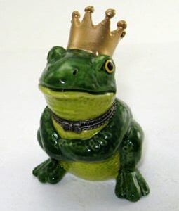 Prince Frog Porcelain Box