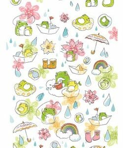 Puffy Frog Stickers