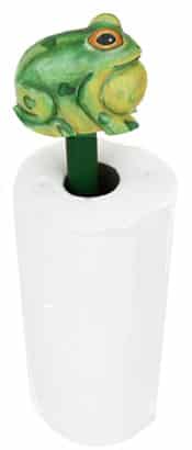 Croaking Frog Paper Towel Holder