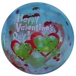 "Happy Valentine's Day Frog" Bubble Balloon