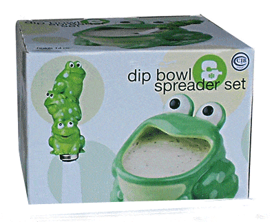 Frog Dip Bowl & Spreader