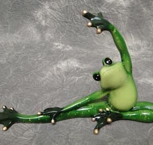 Green Stretching Yoga Frog