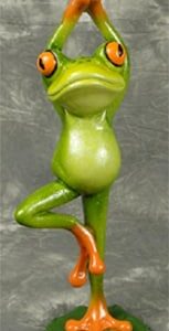 Frog In Tree Pose Yoga Position Figurine