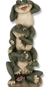 Whimsical Stack of Frogs