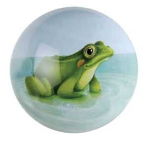 Premiun Glass Frog Paperweight
