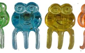 Itty Bitty Frog Hair Clips - Set of 4