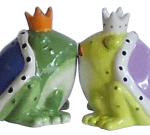 Frog and Princess Salt and Pepper Shaker
