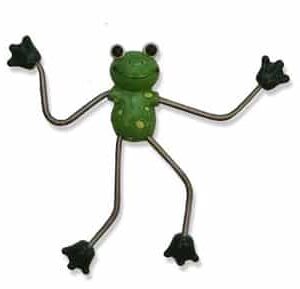 Green Wiggly Frog Magnet