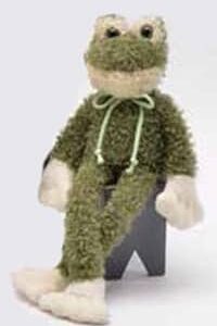 Scraggs The Frog in Sitting Pose w/String Tie