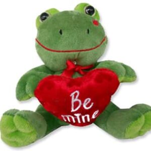 Small Green Valentine Froggy with "Be Mine" Heart